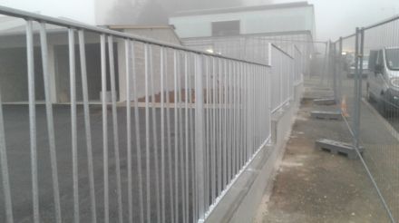 Clôture barreaudée galvanisée